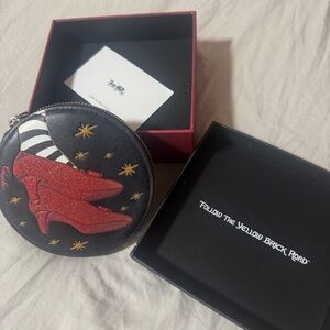 Coach Wizard of Oz ruby slipper coin purse